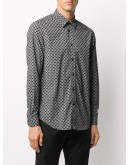 print button-down shirt