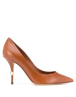 stiletto heal pumps with gold detailing