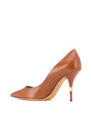 stiletto heal pumps with gold detailing