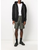 geometric-print knee-length shorts