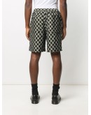 geometric-print knee-length shorts