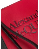 embossed logo colour block clutch