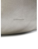 metallic leather bucket bag