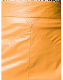 leather-effect midi skirt