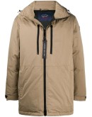 zipped parka coat