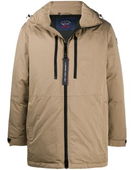 zipped parka coat