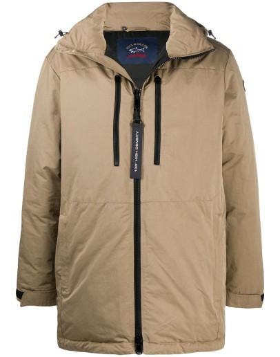 zipped parka coat