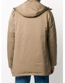 zipped parka coat