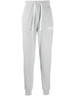 logo print track trousers