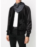skull print silk scarf