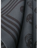 skull print silk scarf