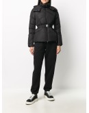 belted-waist padded jacket