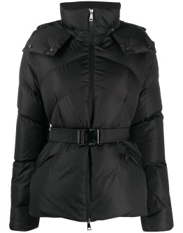 belted-waist padded jacket