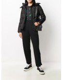 belted-waist padded jacket