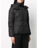 belted-waist padded jacket