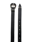 buckle-fastening leather belt