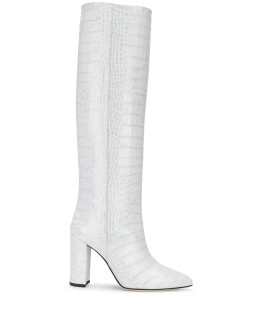 croc-effect knee-high 100mm boots