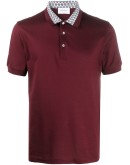 Gancini collar polo shirt