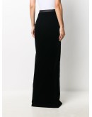 velvet long skirt