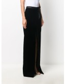 velvet long skirt