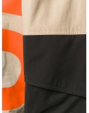 logo print colour-block technical twill jacket