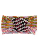 front tie cashmere head scarf