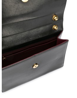 logo embossed shoulder bag