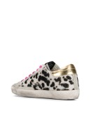 leopard print lace-up trainers