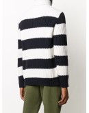 striped roll-neck jumper