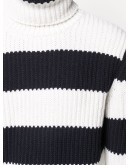 striped roll-neck jumper