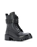logo ankle-strap boots