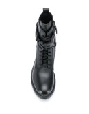 logo ankle-strap boots