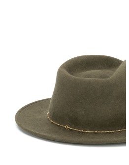 Noe chain embellished hat