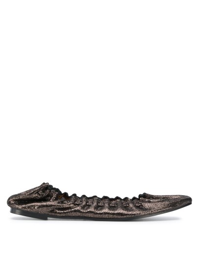 glitter detail elasticated ballerinas