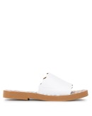 logo print scalloped edge slides
