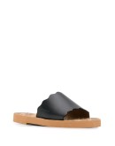 scalloped leather flats