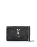 monogram envelope clutch bag