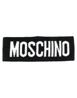 logo wool scarf
