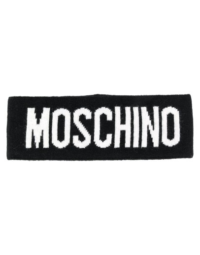 logo wool scarf