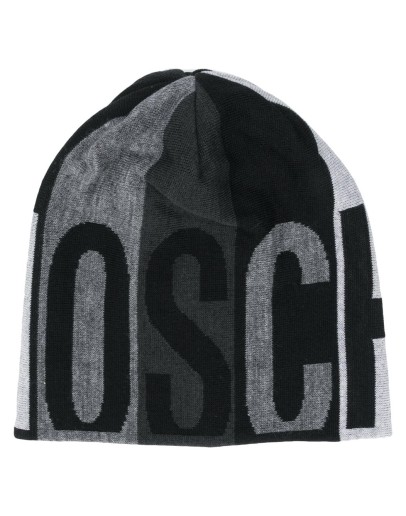 logo print beanie