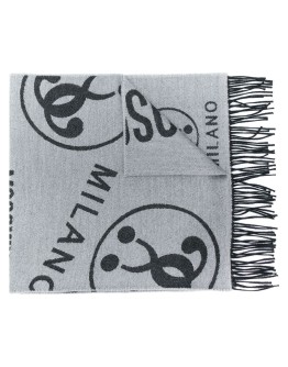 woven logo scarf