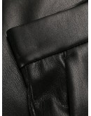  faux leather knee-length shorts