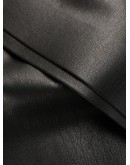  faux leather knee-length shorts