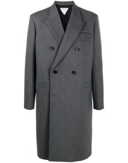 double-breasted wool coat