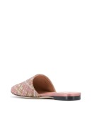 check-crystal slippers