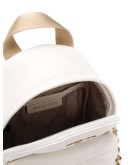 calf leather backpack with chain-link detailing