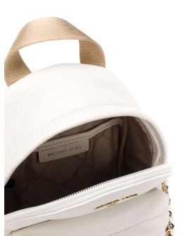 calf leather backpack with chain-link detailing