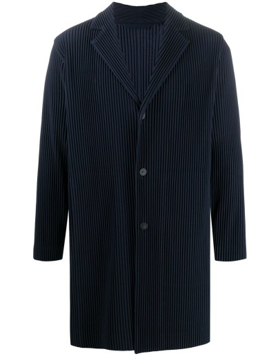 fitted single-breasted coat