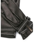 studded strap leather gloves