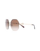geometric tinted sunglasses